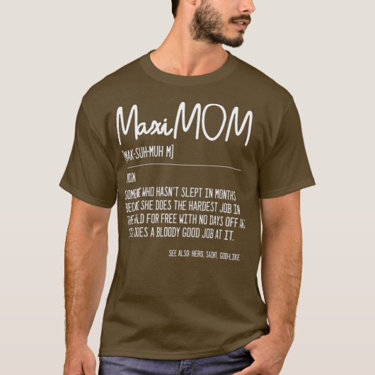 Womens MaiMOM Mama Dictionary Definition Geschenk T-Shirt (Vorderseite)