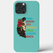 Womens Mama Mexican Jefa Chingona Chula Mamacita Case-Mate iPhone Hülle (Rückseite)