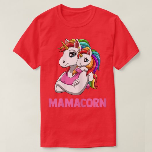 Womens Mamacorn - Mother Daughter Unicorns T-Shirt (Design vorne)