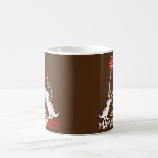 Womens Mamasaurus T Rex Dinosaur Funny Mama Kaffeetasse (Mittel)