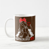 Womens Mamasaurus T Rex Dinosaur Funny Mama Kaffeetasse (Links)