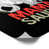 Womens Mamasaurus T Rex Dinosaur Mama Saurus Poster (Ecke)