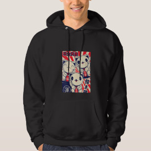 Womens Maneki Nekos Lucky Cats Viel Glück Feng Shu Hoodie