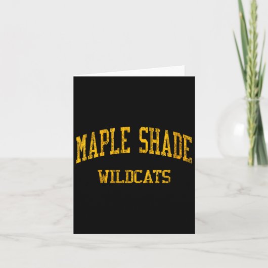 Womens Maple Shade High School Hs Maple Shade Nj V Karte (Vorderseite)