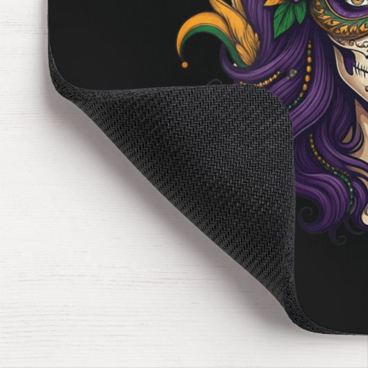 Womens Mardi Gras Costume Women Sugar Skull Carniv Mousepad (Ecke)