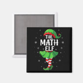 Womens Math Elf Christmas Girls Women Elf Squad Xm Magnet (Vorderseite/Rückseite)