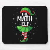Womens Math Elf Christmas Girls Women Elf Squad Xm Mousepad (Vorne)