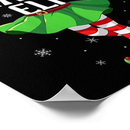 Womens Math Elf Christmas Girls Women Elf Squad Xm Poster (Ecke)