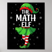 Womens Math Elf Christmas Girls Women Elf Squad Xm Poster (Vorne)