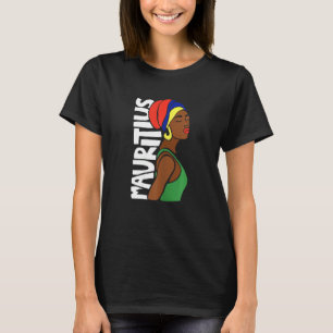 Womens Mauritius Mauritian Flag Afrikanisches Erbe T-Shirt