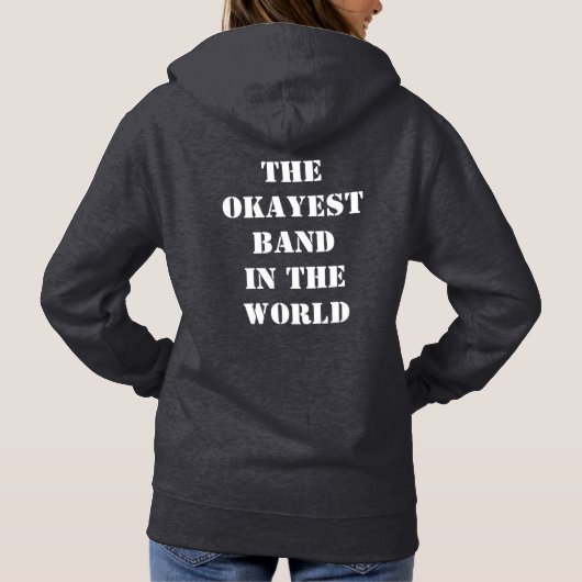 Women's Mediocre! pullover hoodie with motto (Rückseite)