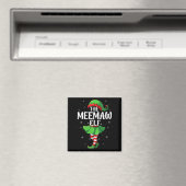Womens Meemaw Elf Christmas Girls Women Elf Squad Magnet (In Situ (Geschirrspüler))