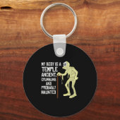 Womens mein Körper ist ein Tempel antiken Gerüchte Schlüsselanhänger (Vorderseite)