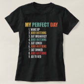 Womens mein perfekter Day Funny Bird sieht V-Neck T-Shirt (Design vorne)