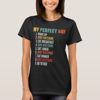 Womens mein perfekter Day Funny Bird sieht V-Neck T-Shirt