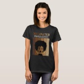 Womens Melanated Physician Assistant Black Afro Pr T-Shirt (Vorne ganz)