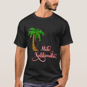Womens Mele Kalikimaka Hawaiianische Weihnachtsfei T-Shirt