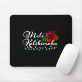 Womens Mele Kalikimaka Hibiscus Flower Hawaii Chri Mousepad (Mit Mouse)