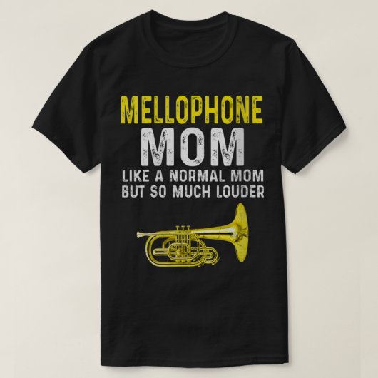 Womens Mellophone Mama Marching Band T-Shirt (Design vorne)