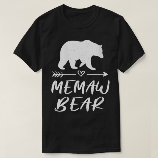 Womens Memaw Bear Matching Family Mama Bear Campi T-Shirt (Design vorne)