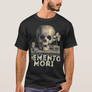 Womens Memento Mori Stoicism Philosophie Philosoph T-Shirt