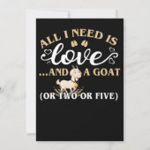 Womens Merica Goat Einladung (Rückseite)