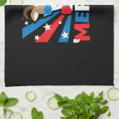 Womens Merica Goat Geschirrtuch (Gefaltet)