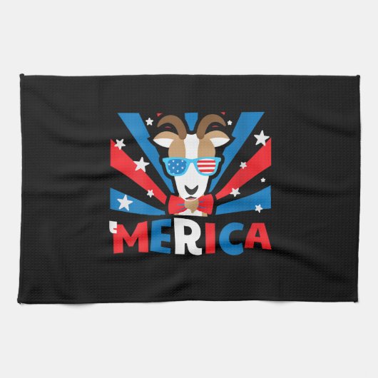 Womens Merica Goat Geschirrtuch (Horizontal)