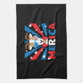 Womens Merica Goat Geschirrtuch (Vertikal)