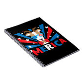 Womens Merica Goat Notizblock (Rechte Seite)