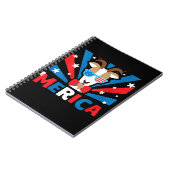 Womens Merica Goat Notizblock (Linke Seite)