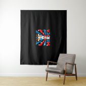 Womens Merica Goat Wandteppich (Beispiel)