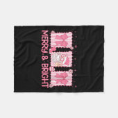 Womens Merry And Bright Nk Coquette Santa Claus Bo Fleecedecke (Vorderseite (Horizontal))