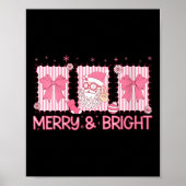 Womens Merry And Bright Nk Coquette Santa Claus Bo Poster (Vorne)