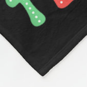 Womens Merry Art Teacher Weihnachtskunst Lehre Xm Fleecedecke (Ecke)