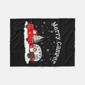 Womens Merry Camper Christmas Santa Claus Camng Re Fleecedecke (Vorderseite (Horizontal))