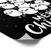 Womens Merry Chic-mas Cute Chicks Christmas Tree F Poster (Ecke)
