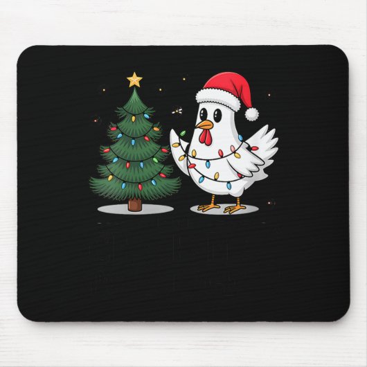 Womens Merry Chick-mas Ultrygeist Funny Chicken Gh Mousepad (Vorne)