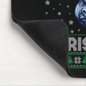 Womens Merry Christmas 2025 Rhino Santa Hat Ugly X Mousepad (Ecke)