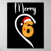 Womens Merry Christmas 67 Meme Gingerbread Couple Poster (Vorne)