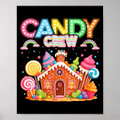 Womens Merry Christmas Candy Crew Squad Matching X Poster (Vorne)