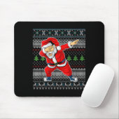Womens Merry Christmas Dabbing Santa Claus Xmas Ho Mousepad (Mit Mouse)