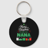 Womens Merry Christmas I'm Going To Be A Nana Preg Schlüsselanhänger (Vorderseite)
