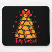 Womens Merry Christmas Tacos Tree Feliz Navidad Me Mousepad (Vorne)
