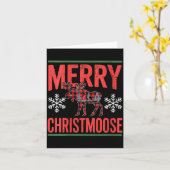 Womens Merry Christmoose Holiday Moose Ugly Sweate Karte (Gelbe Blume)
