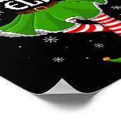 Womens Middle Elf Christmas Family Girls Women Elf Poster (Ecke)