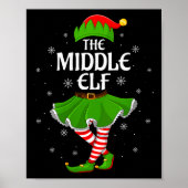 Womens Middle Elf Christmas Family Girls Women Elf Poster (Vorne)