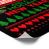 Womens Military Ugly Christmas Sweater Army Poster (Ecke)