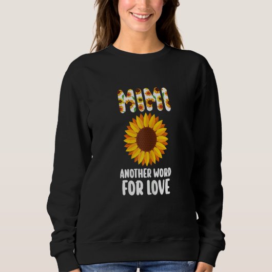 Womens mimi another word for love granny sweatshirt (Vorderseite)
