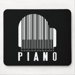 Womens Minimalistisch Ano Barcode Style Music Love Mousepad